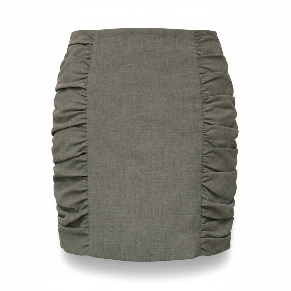 Cartonnier Anthropologie Gray Ruched Panel Pencil Skirt | Size 6 - Picture 1 of 9